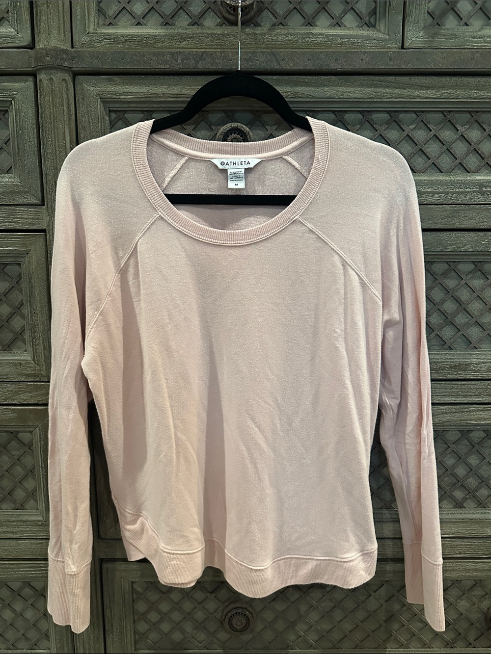 Athleta Blush Pink Crewneck Pullover Sweatshirt